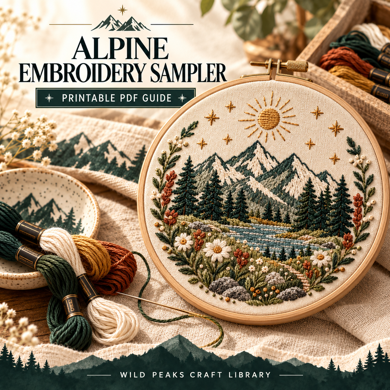 Original pattern preview for Alpine Embroidery Sampler