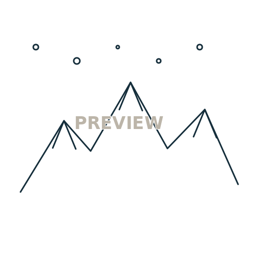 Preview of Alpine Ridge 02 Printable SVG Pattern