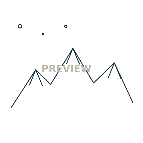 Preview of Alpine Ridge 03 Printable SVG Pattern