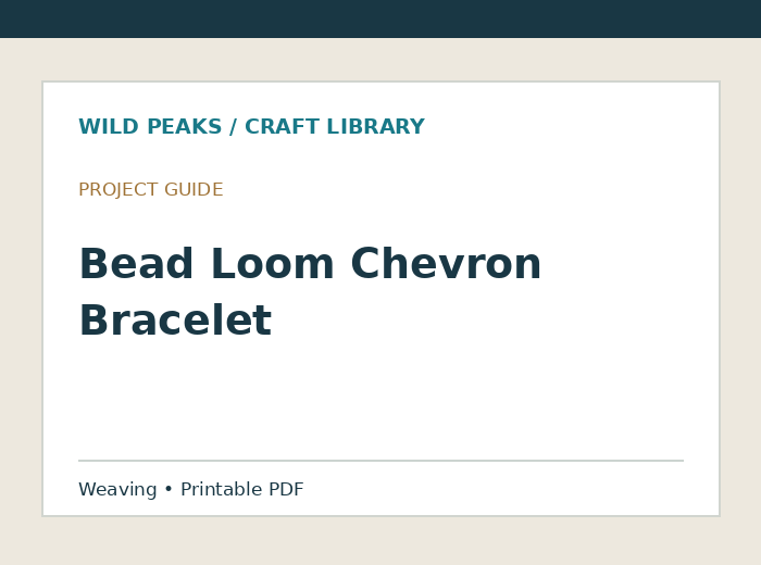 Preview of Bead Loom Chevron Bracelet