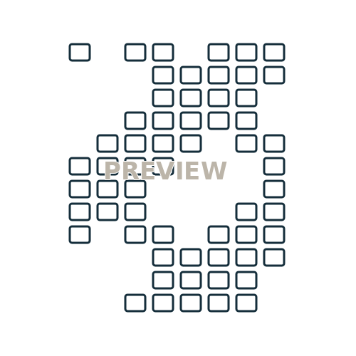 Preview of Chevron Bead Chart 01 Printable SVG Pattern