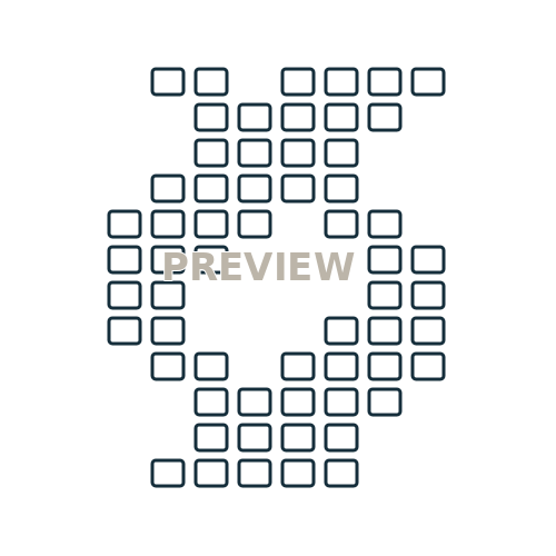 Preview of Chevron Bead Chart 02 Printable SVG Pattern