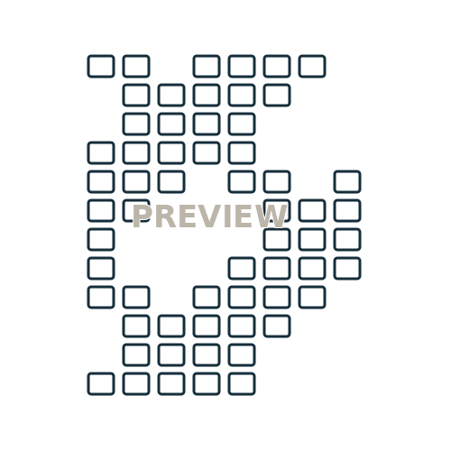 Preview of Chevron Bead Chart 03 Printable SVG Pattern