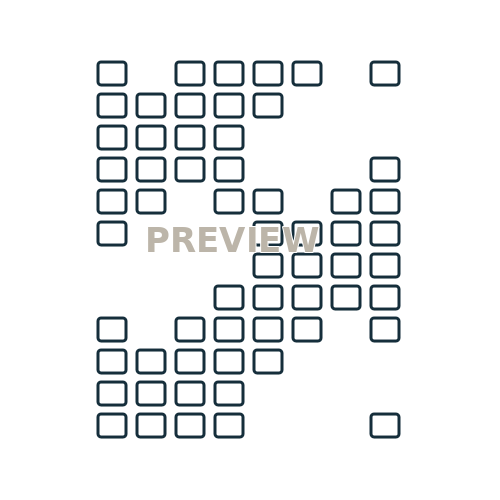Preview of Chevron Bead Chart 04 Printable SVG Pattern