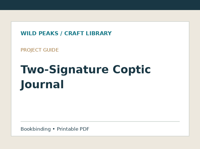 Preview of Two-Signature Coptic Journal