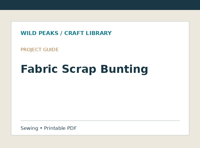 Preview of Fabric Scrap Bunting