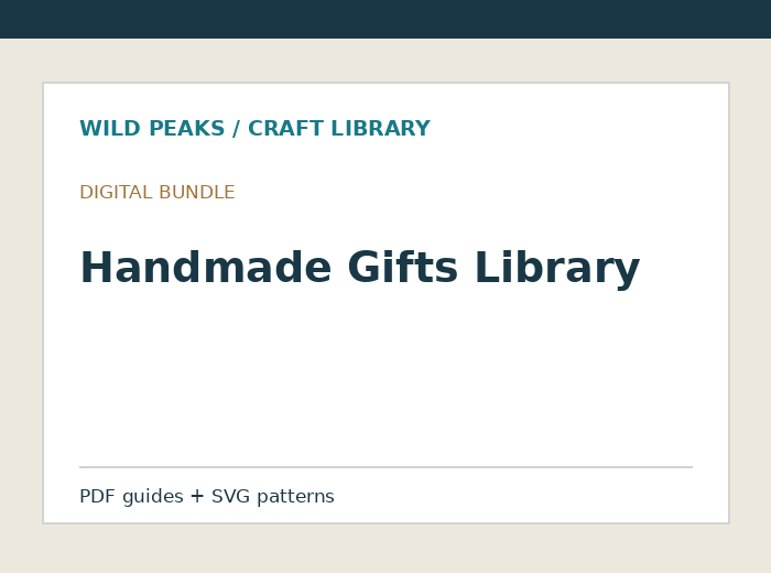 Preview of Handmade Gifts Library