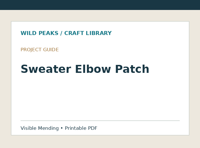 Preview of Sweater Elbow Patch