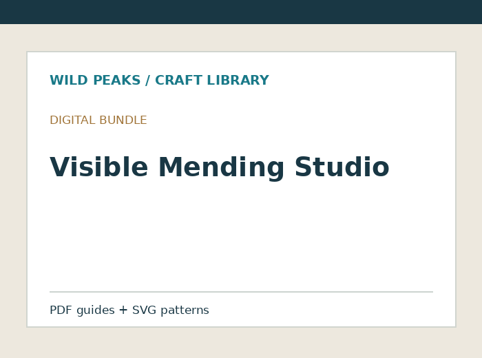 Preview of Visible Mending Studio