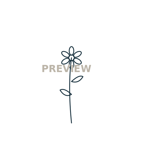 Preview of Wildflower 01 Printable SVG Pattern