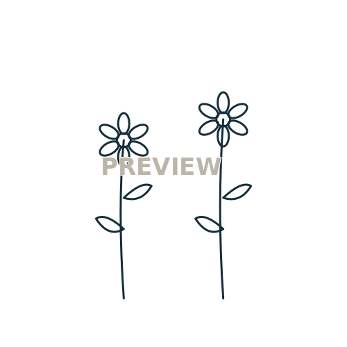 Preview of Wildflower 02 Printable SVG Pattern
