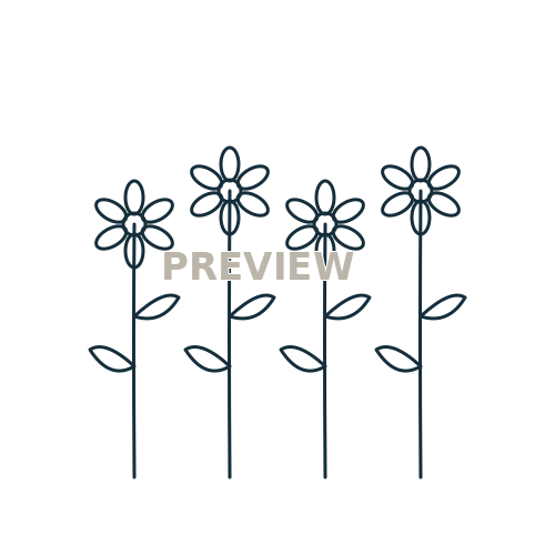 Preview of Wildflower 04 Printable SVG Pattern